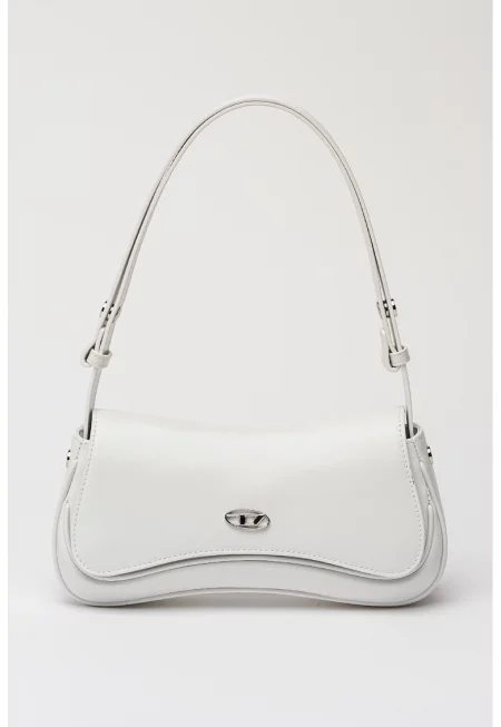 Кожена ръчна чанта Play - Мръснобял