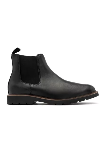 Кожени боти Chelsea Jakobe - Черен