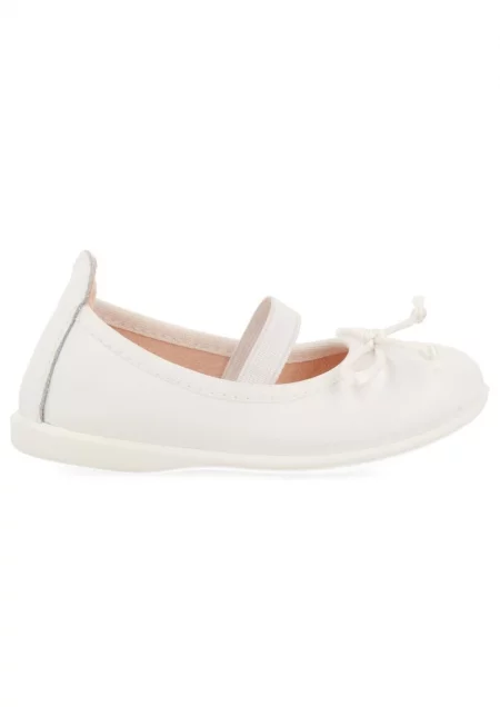 Кожени обувки Mary Jane - Бял