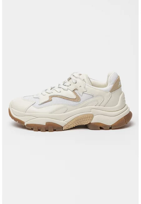 Кожени спортни обувки Addict - Мръснобял