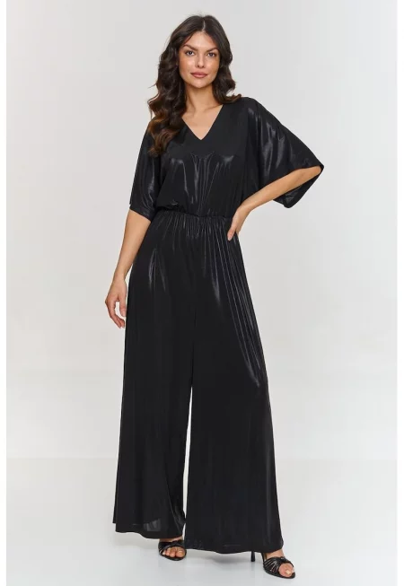 Макадамия - Метализиран панталон тип palazzo