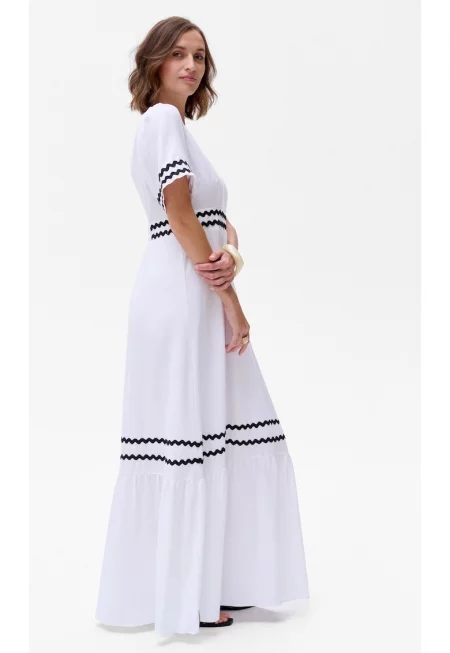 Макси рокля с V-образно деколте Stella