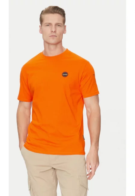 Мъжка тениска -  305102003 - Памук - Оранжев - Оранжев