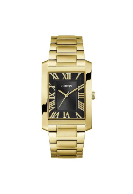 Мъжки часовник  модел GW0896G2 - кварцов механизъм - черна кутия - златна стоманена каишка - 34 мм