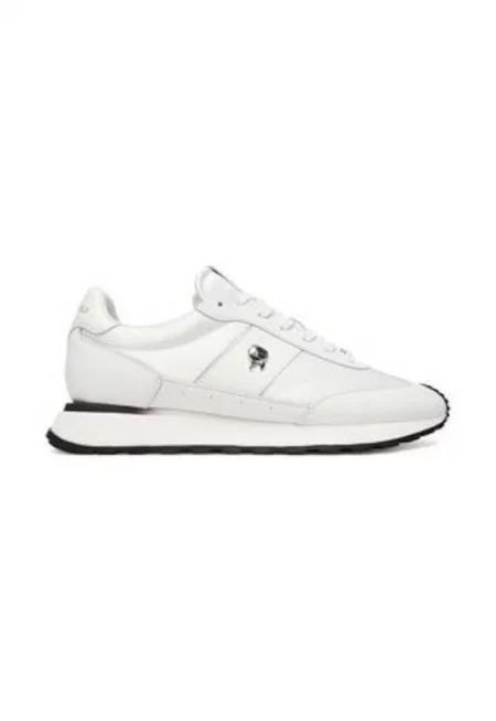 Мъжки кецове - Карл Лагерфелд - материал естествена кожа - бял