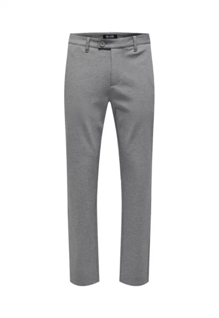 Мъжки панталон -  302519804 - Вискоза - Сив