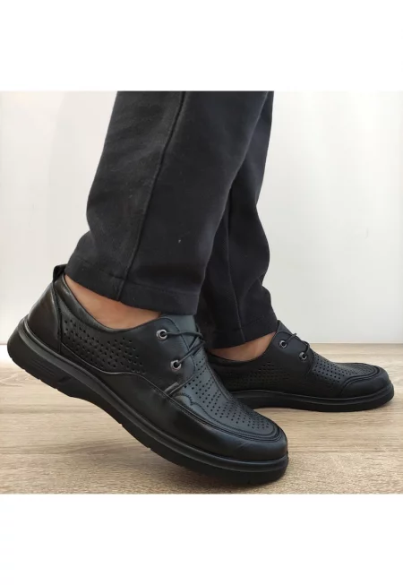 Мъжки перфорирани обувки  883-L17 - Черен