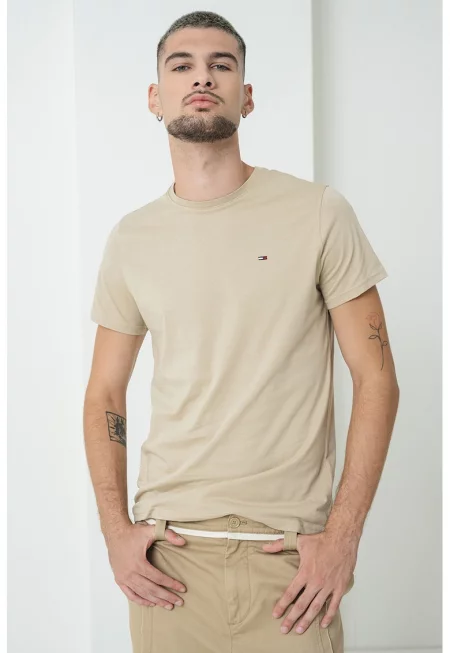 Памучна слим тениска