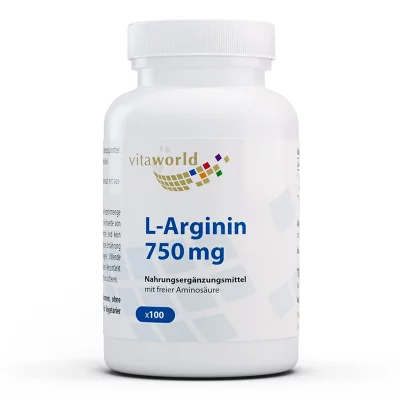 Поддържа мускулите - Л-Аргинин, 750 mg х 100 капсули