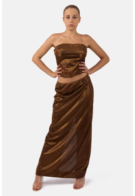 Пола Heda с бляскав дизайн - Бронз