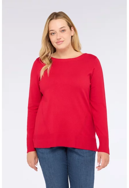 Пуловер с копчета на маншетите