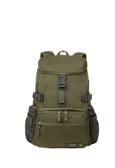 Раница с омекотен гръб - Зелен