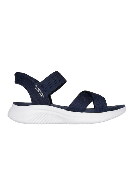 Сандали Ultra Flex 3.0 Slip-Ins с кръстосани каишки - Бял/Тъмносин