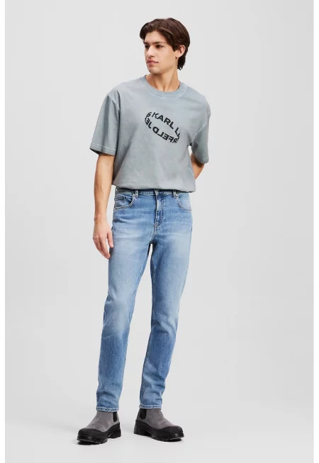 Слим дънки деграде - Светлосин