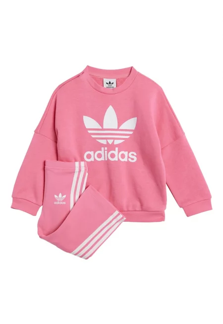 Свободен анцуг с лого принт и паднали ръкави