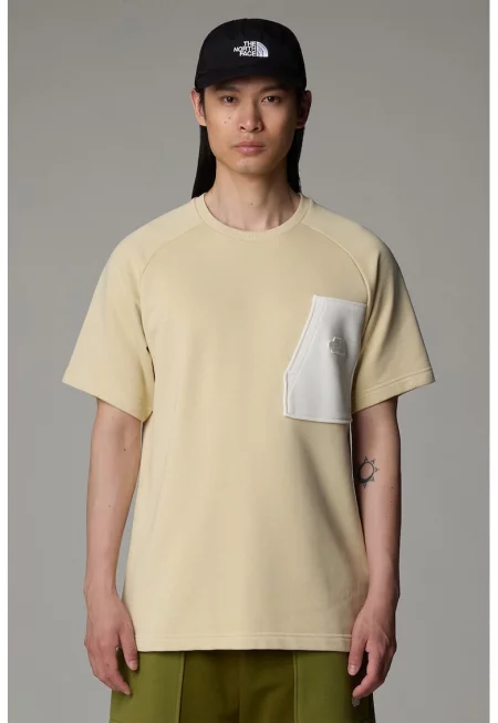 Свободна тениска Terry - Бял/Бежов