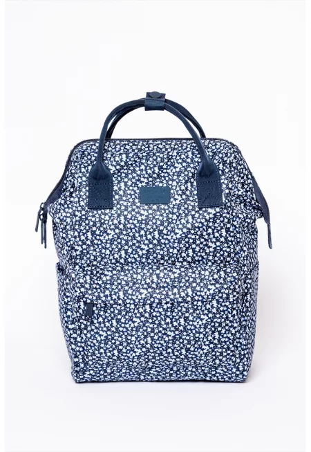 Текстилна раница Estok - Тъмносин/Светлосин