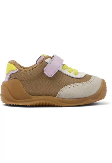 Текстилни спортни обувки Dadda от текстил с велур - Камел