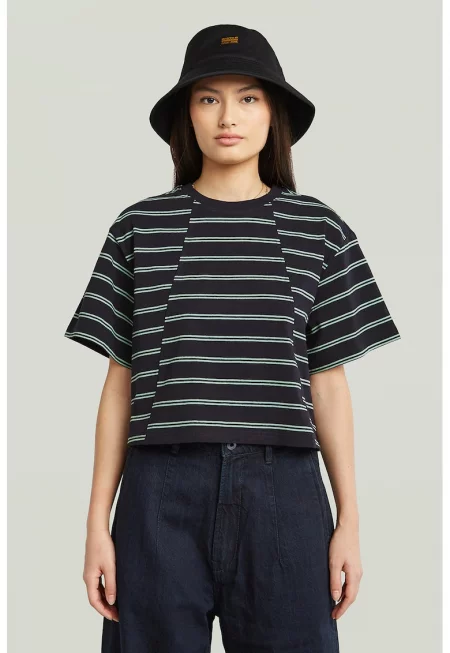 Тениска от органичен памук с паднали ръкави