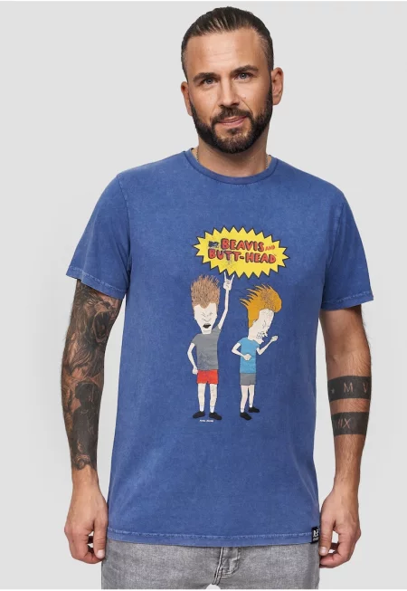 Тениска от памук с щампа Beavis And Butthead Rock 3301