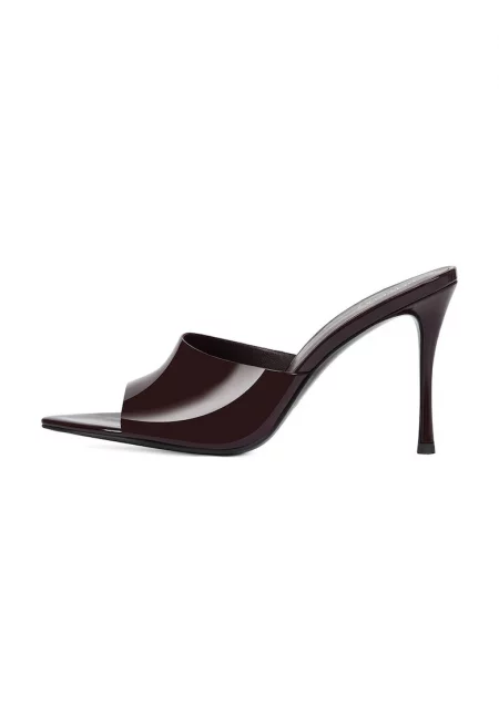 Велурени чехли - Тъмнокафяв