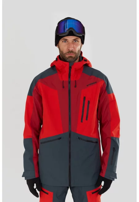 Водоустойчиво ски яке Rigel 3L - Червен/Антрацитно сиво