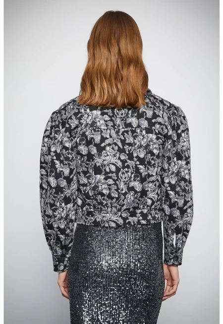 Яке с флорален десен