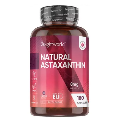 За зрението - Астаксантин 18 mg (от микроводорасли), 240 капсули - Astaxanthin