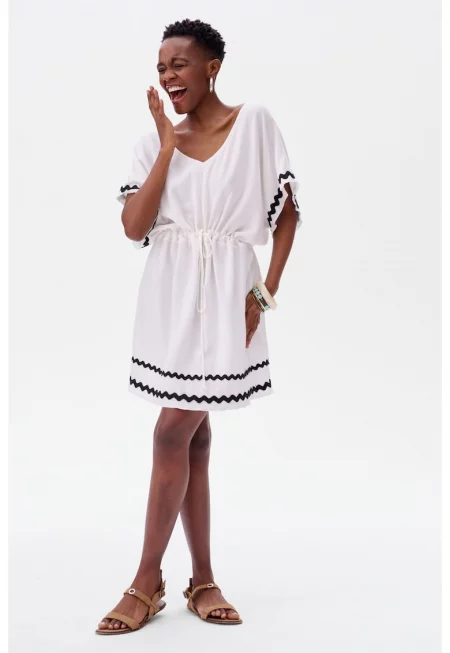 Aurelia Mini Linen Blend Dress