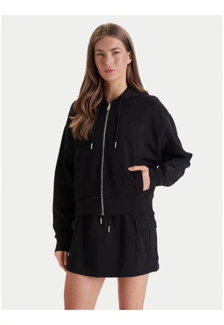 Блуза с цип  LS MONOGRAM TERRY CROP RELAXED F-LV047F208G-UB1