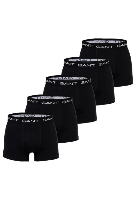 Боксерки с лого на талията - 5 чифта - Черен