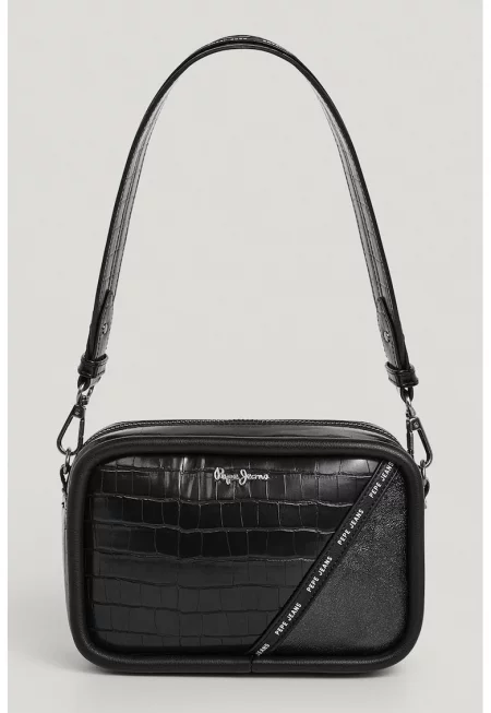 Чанта през рамо от еко кожа с лого