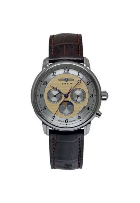 Часовник  Дамски - Кварцов Ronda 706.1 - Златист цвят - Кафява кожена каишка - Водоустойчив 5 ATM