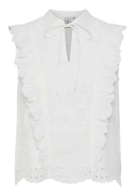 Дамска блуза  26036259 - Органичен памук - Бяла - Бял