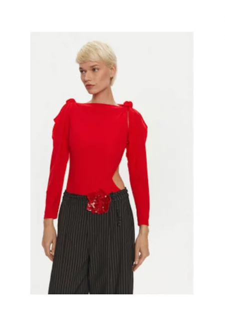 Дамска блуза -  3017 RACING - полиестер - червена -