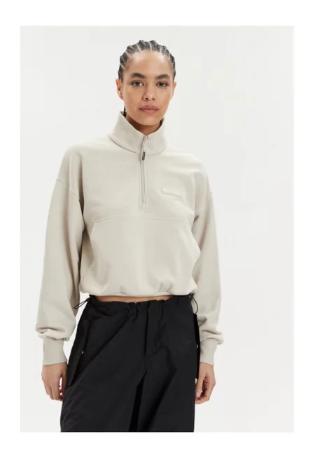 Дамска блуза -  83657 - бежово - полиестер