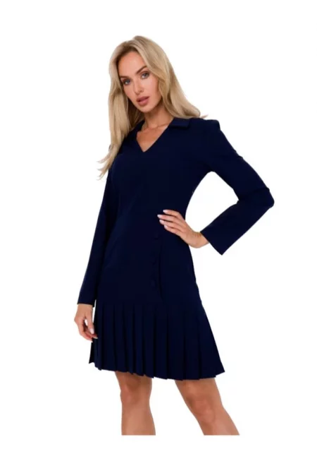 Дамска мини рокля - Made of Emotion - Helon - Тъмносин