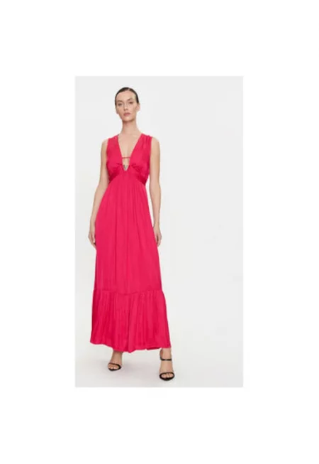 Дамска рокля -  303920265 - Полиестер/Рециклиран полиестер - Розов