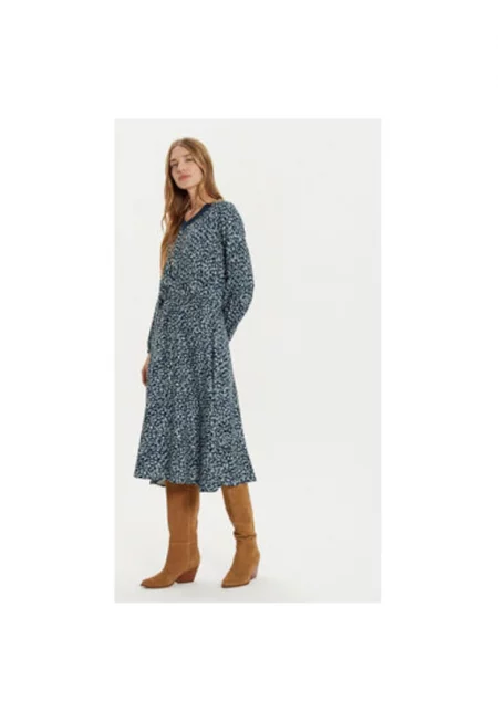 Дамска рокля -  304752711 - Вискоза - Син - Син