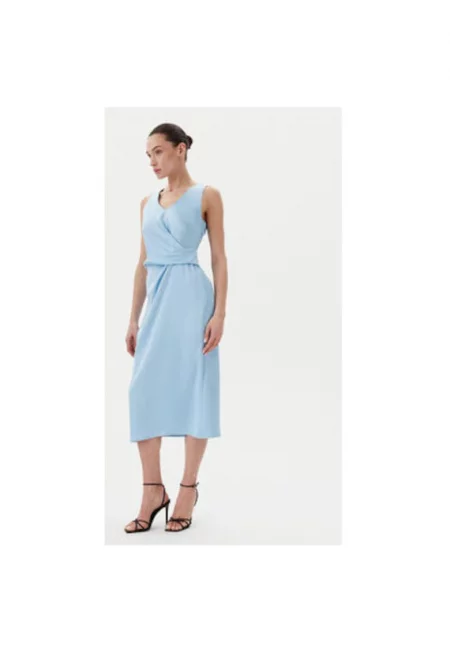 Дамска рокля  CFC0122928003 - Полиестер - Светлосин