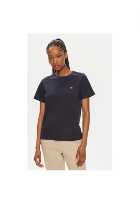 Дамска тениска -  304005619 - Памук - Син - Син