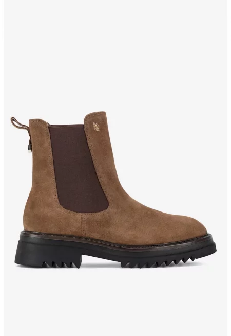 Дамски ботуши  5905588961185 - Велур - Кафяв - Кафяв