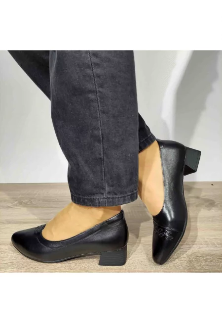 Дамски елегантни обувки  20019A 01-N - черни