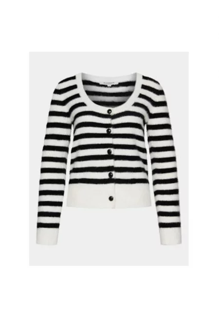 Дамски кардиган -  303917388 - Полиамид - Бял - Бял