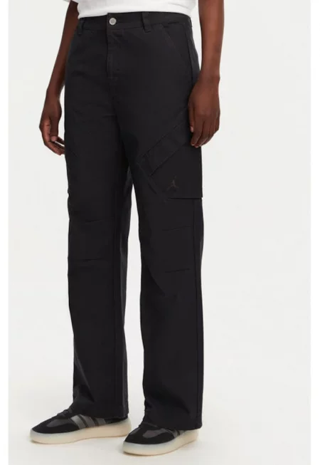 Дамски панталон -  305365408 - Памук - Черен