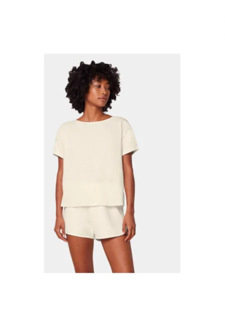 Дамски пижамен панталон  303572891 - Модал - Бежов