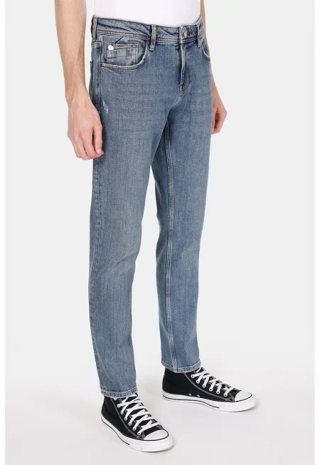 Дънки със стандартна кройка - Син