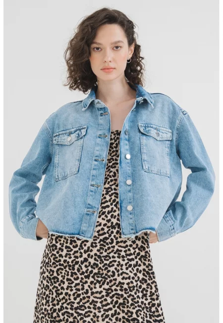 Дънково яке Marina с незавършени краища