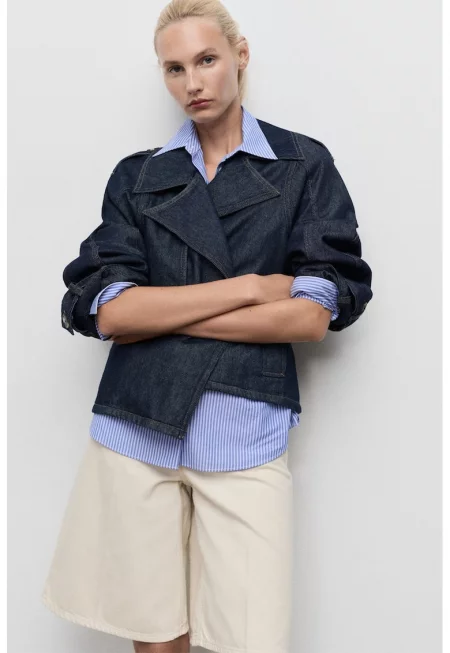 Дънково яке с връзка