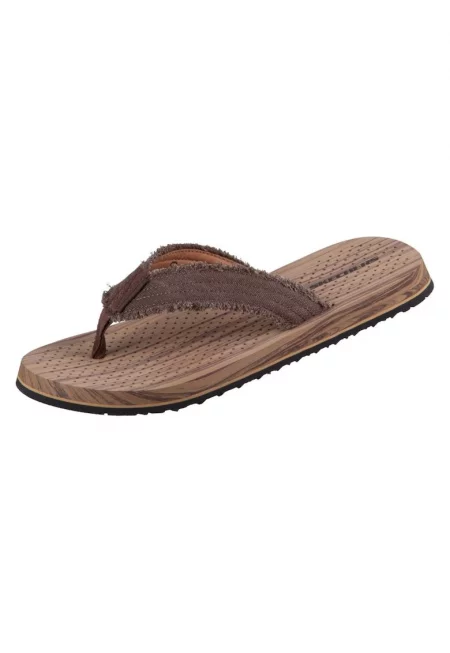 Джапанки -  Текстил - Кафяв - Кафяв